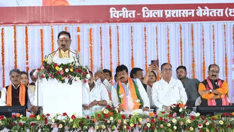 मुख्यमंत्री साय का संकल्प : आने वाले समय में छत्तीसगढ़ बनेगा देश का मॉडल राज्य, बेमेतरा जिले को 102 करोड़ रुपये के 48 विकास कार्यों की दी सौगात